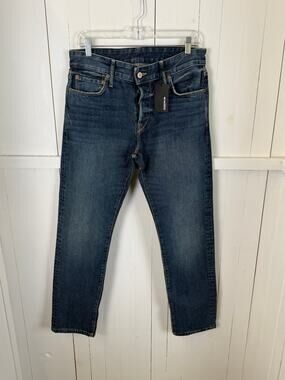 Buck Mason Blue Jeans Men's Size 31x34 NWT Cotton Ankle